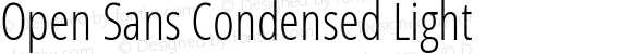 Open Sans Condensed Light Regular