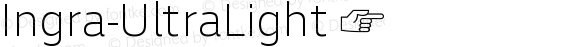 Ingra-UltraLight ☞