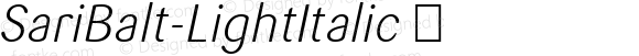 SariBalt-LightItalic ☞ Version 7.504; 2006;com.myfonts.easy.fontfont.ff-sari.balt-light-italic.wfkit2.version.3an5