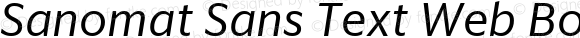 Sanomat Sans Text Web Book Italic