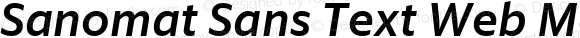 Sanomat Sans Text Web Medium Italic