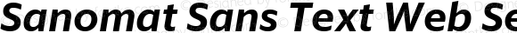 Sanomat Sans Text Web Semibold Italic