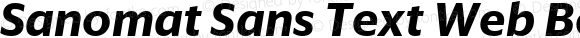 Sanomat Sans Text Web Bold Italic