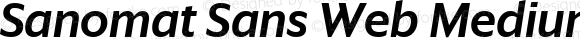 Sanomat Sans Web Medium Italic