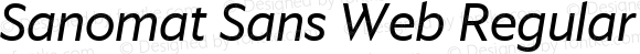 Sanomat Sans Web Regular Italic