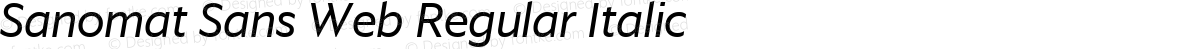 Sanomat Sans Web Regular Italic