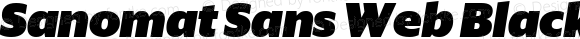 Sanomat Sans Web Black Italic