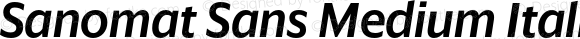 Sanomat Sans Medium Italic