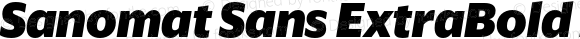 Sanomat Sans ExtraBold Italic