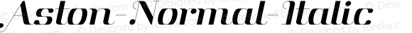 Aston-Normal-Italic ☞ Version 1.000;com.myfonts.font-fabric.aston.book-italic.wfkit2.3sHT