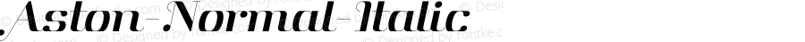 Aston-Normal-Italic ☞ Version 1.000;com.myfonts.font-fabric.aston.book-italic.wfkit2.3sHT