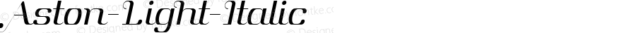 Aston-Light-Italic ☞ Version 1.000;com.myfonts.font-fabric.aston.light-italic.wfkit2.3sHW