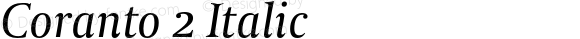 Coranto2-Italic