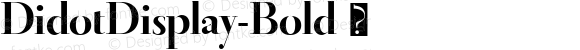 ☞DidotDisplay-Bold