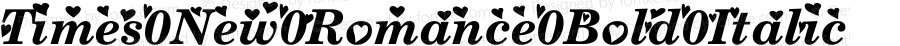 Times New Romance Bold Italic