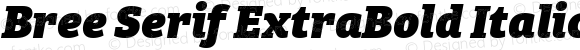 Bree Serif ExtraBold Italic