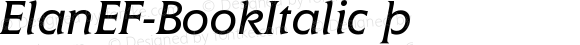 ElanEF-BookItalic ☞ Version 001.000 ; ttfautohint (v1.5);com.myfonts.easy.linotype.itc-elan.elan-book-italic.wfkit2.version.AiA