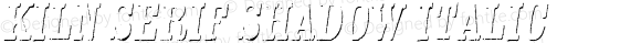Kiln Serif Shadow Italic