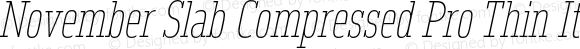 November Slab Compressed Pro Thin Italic