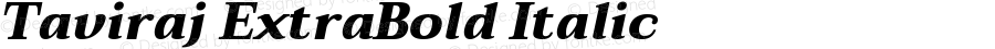 Taviraj ExtraBold Italic