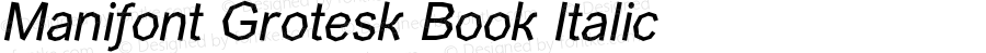 ManifontGroteskBookItalic