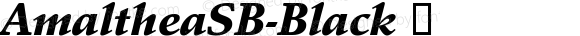 AmaltheaSB-Black ☞ Version 3.01; ttfautohint (v0.96) -l 8 -r 50 -G 200 -x 14 -w 