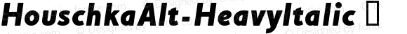 ☞Houschka Alt-HeavyItalic