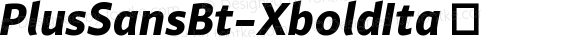 PlusSansBt-XboldIta ☞ Version 7.504; 2007; ttfautohint (v1.5);com.myfonts.easy.fontfont.plus-sans.bt-xbold-ita.wfkit2.version.39P3
