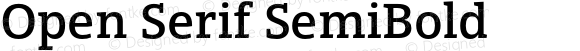 Open Serif SemiBold