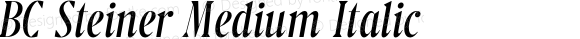 BC Steiner Medium Italic