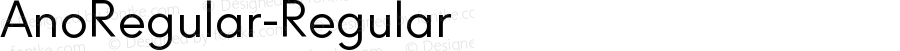 AnoRegular-Regular ☞ Version 1.000;PS 001.001;hotconv 1.0.56; ttfautohint (v0.95) -d;com.myfonts.easy.alias.ano.regular.wfkit2.version.4dxn