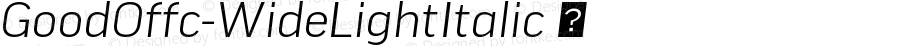 GoodOffc-WideLightItalic ☞ Version 7.504; 2010; Build 1021; ttfautohint (v1.5);com.myfonts.easy.fontfont.good-office.offc-wide-light-italic.wfkit2.version.4bsz