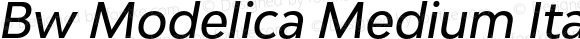 Bw Modelica Medium Italic