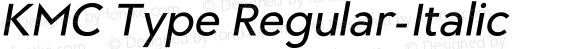 KMC Type Regular-Italic