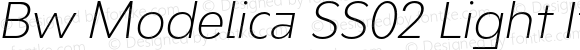 Bw Modelica SS02 Light Italic