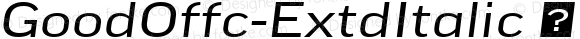 GoodOffc-ExtdItalic ☞ Version 7.504; 2014; Build 1020;com.myfonts.easy.fontfont.good-office.offc-extd-italic.wfkit2.version.4brW