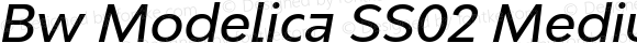 Bw Modelica SS02 Medium Italic