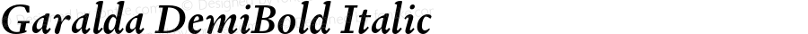 Garalda DemiBold Italic