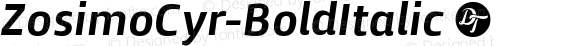 ZosimoCyr-BoldItalic ☞ Version 2.002;PS 002.002;hotconv 1.0.88;makeotf.lib2.5.64775;com.myfonts.easy.delicious-type.zosimo-cyr.bold-italic.wfkit2.version.4LjZ