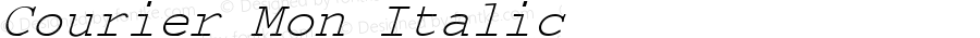 Courier Mon Italic