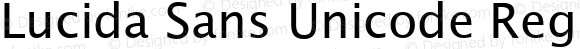 Lucida Sans Unicode Regular