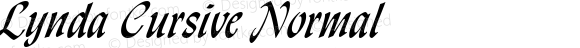 Lynda Cursive Normal Altsys Fontographer 4.1 1/8/95
