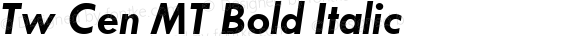 Tw Cen MT Bold Italic