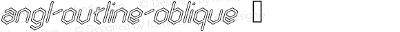 ☞angl outline oblique