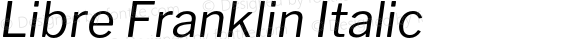 Libre Franklin Italic