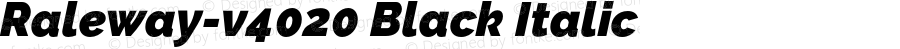 Raleway-v4020 Black Italic