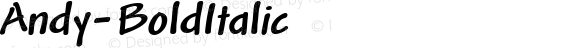 Andy-BoldItalic ☞ Version 001.000 ;com.myfonts.easy.mti.andy.bold-italic.wfkit2.version.sEc