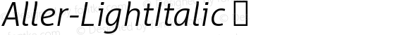 Aller-LightItalic ☞ Version 1.010; ttfautohint (v1.5);com.myfonts.easy.daltonmaag.aller-typo.light-italic.wfkit2.version.4zF6