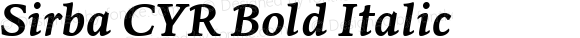 Sirba CYR Bold Italic