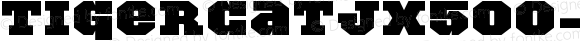 TigerCatJX500-Black ☞ Version 001.000; ttfautohint (v1.5);com.myfonts.easy.activesphere.tigercat.jx-500.wfkit2.version.4h8Z